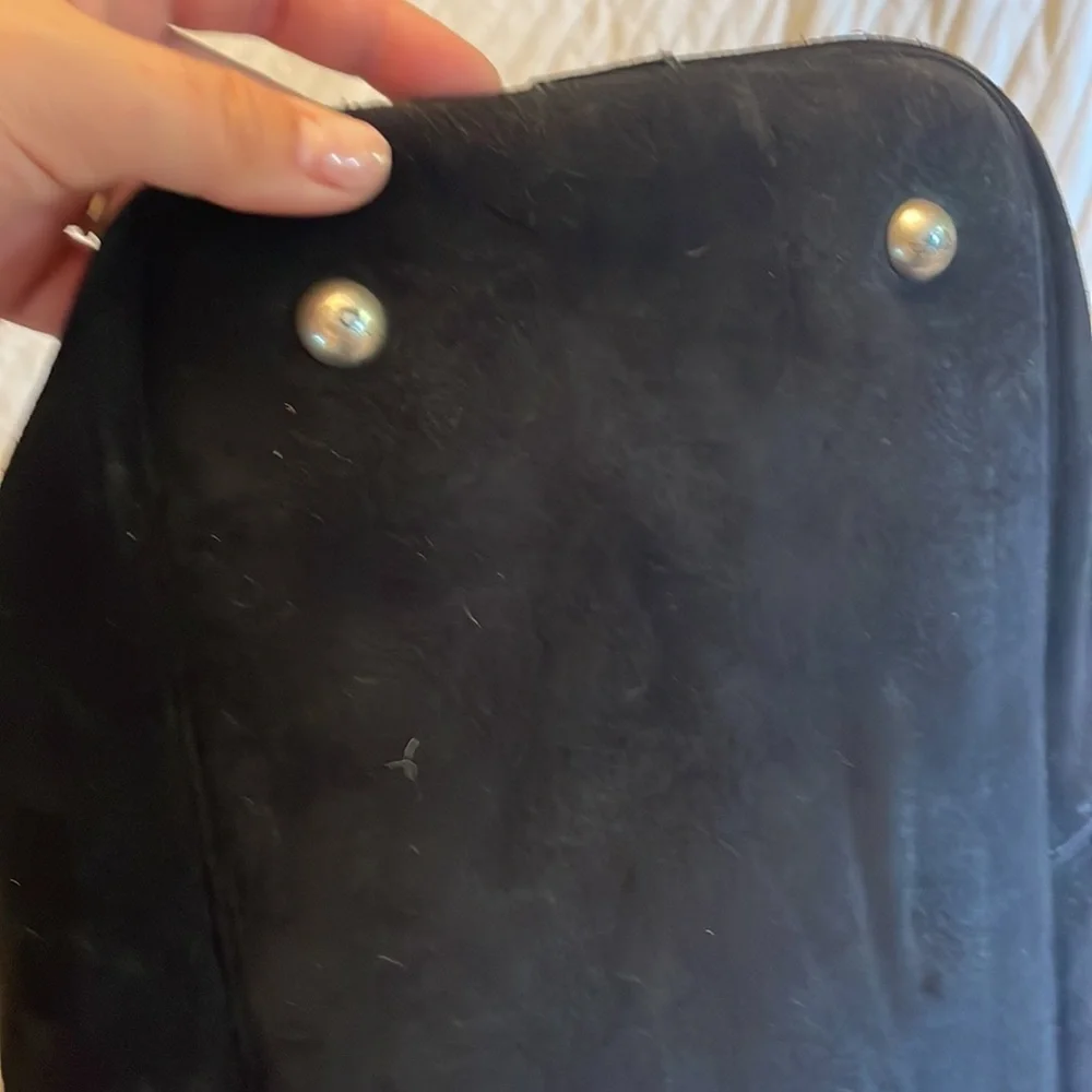 Suede Yves Saint Laurent paris YSL muse overnight duffle camping travel